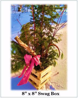 Picture of 24"-36" Tall Holiday Swag Porch Pots